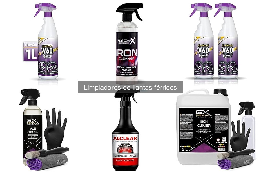 Cómo usar limpiadores de llantas férricos eficazmente