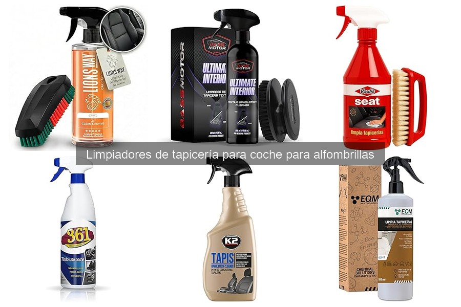 Cómo usar limpiadores de tapicería para alfombrillas de coche