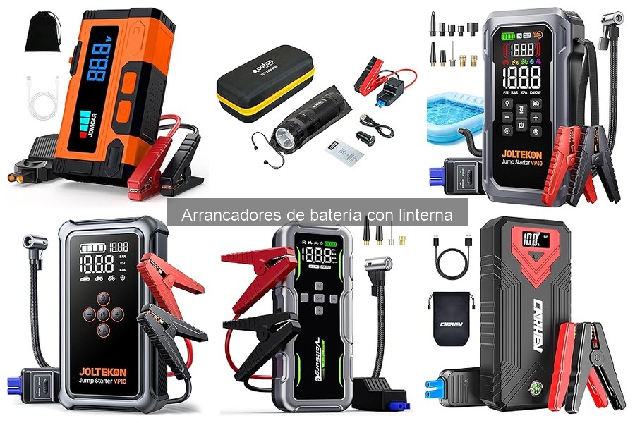 Cómo usar un arrancador de batería con linterna eficazmente