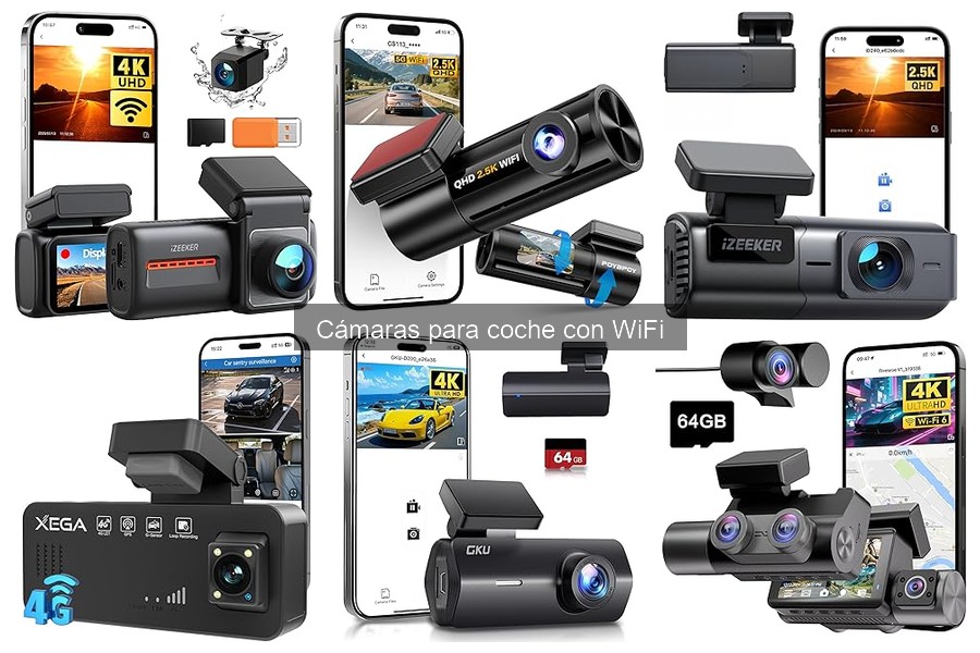 Cómo utilizar funciones avanzadas de cámaras para coche con WiFi