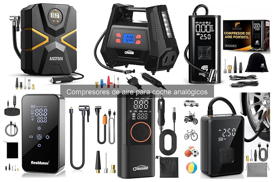 Cómo utilizar un compresor de aire analógico para coches