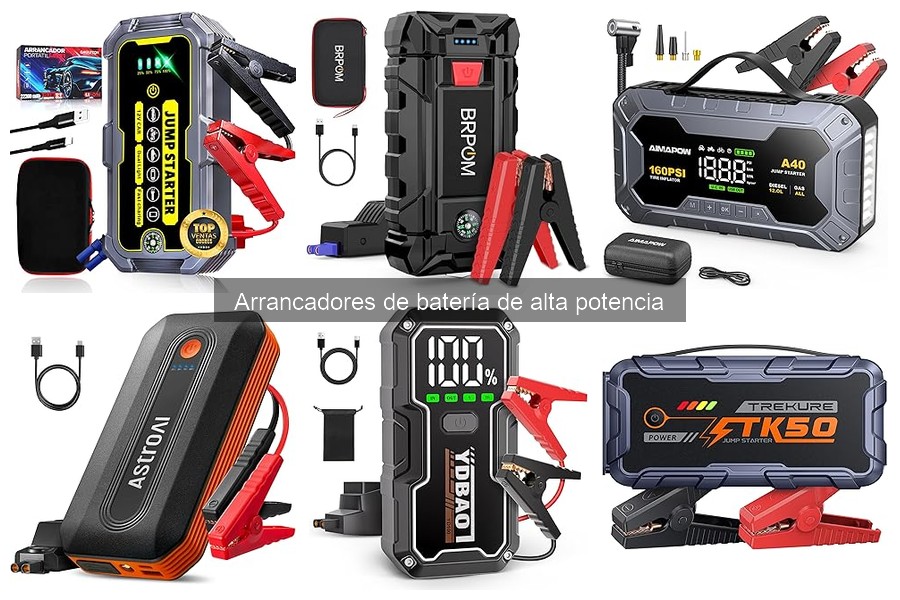 Comparativa: Arrancadores de batería de alta potencia vs. tradicionales