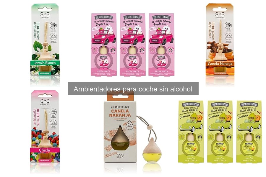 Comparativa de Ambientadores para Coche Sin Alcohol