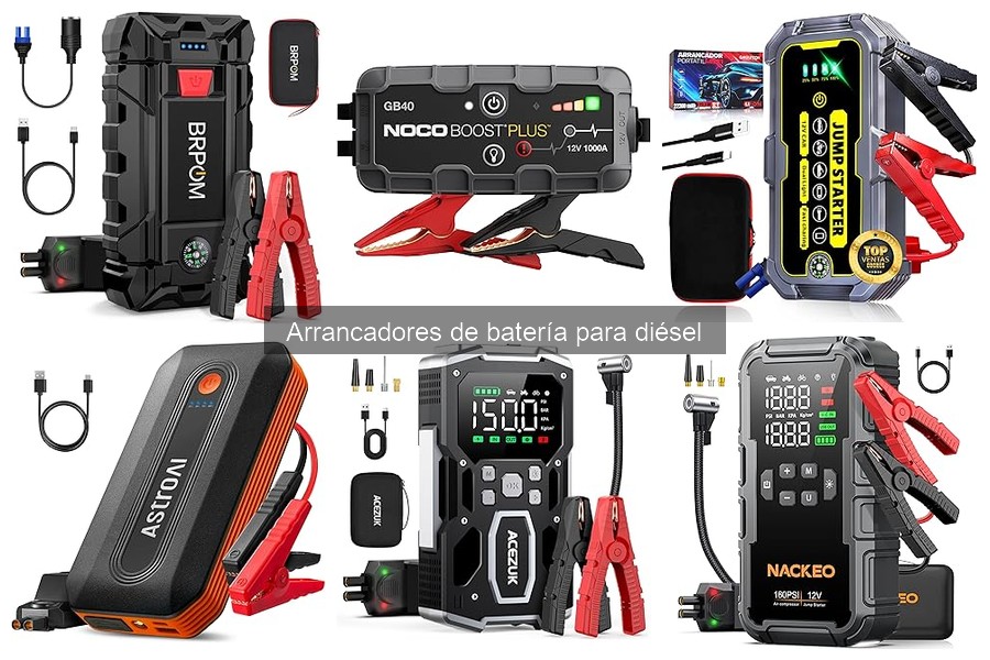 Comparativa de Arrancadores de Batería para Diésel: Mejores Marcas