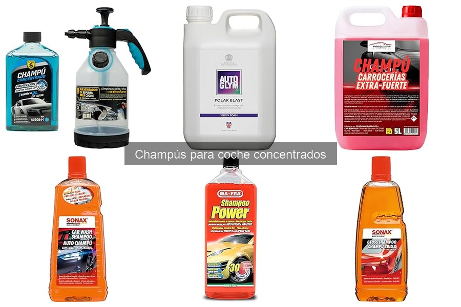 Comparativa de Champús Concentrados para Coche: Mejores Marcas