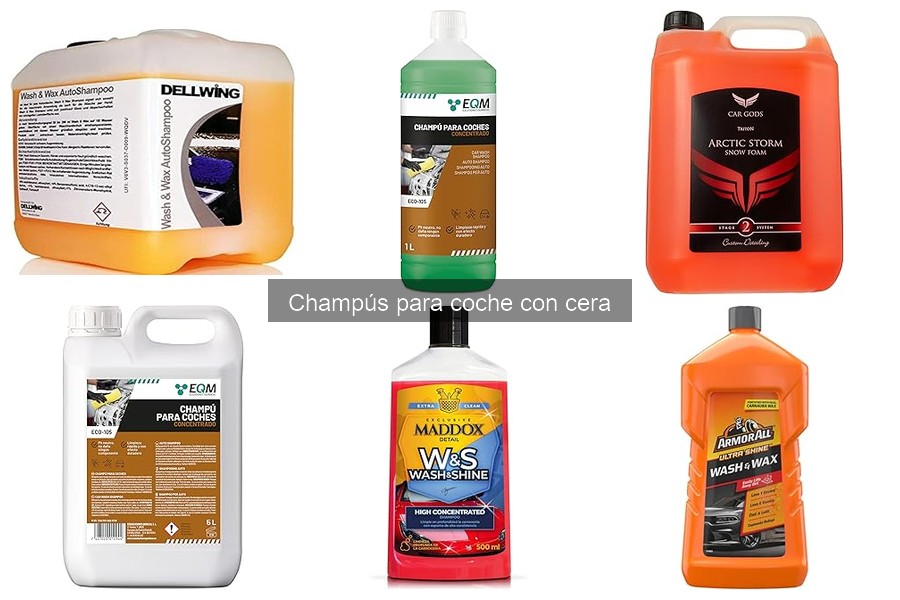 Comparativa de Champús para Coche: Con Cera vs Sin Cera
