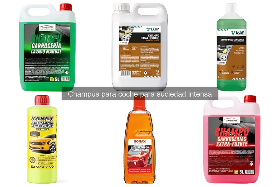 Comparativa de Champús para Coche: Suciedad Intensa