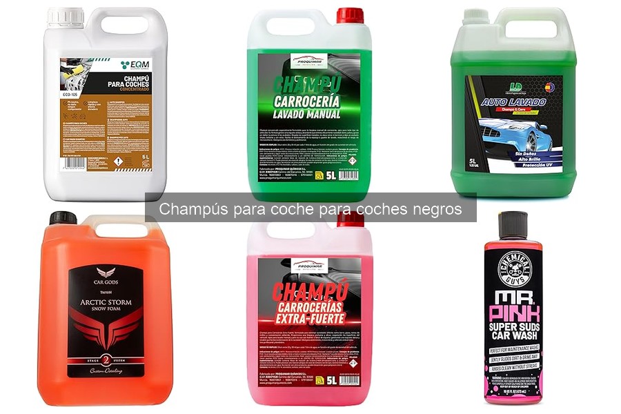 Comparativa de Champús para Coches Negros: Mejores Opciones