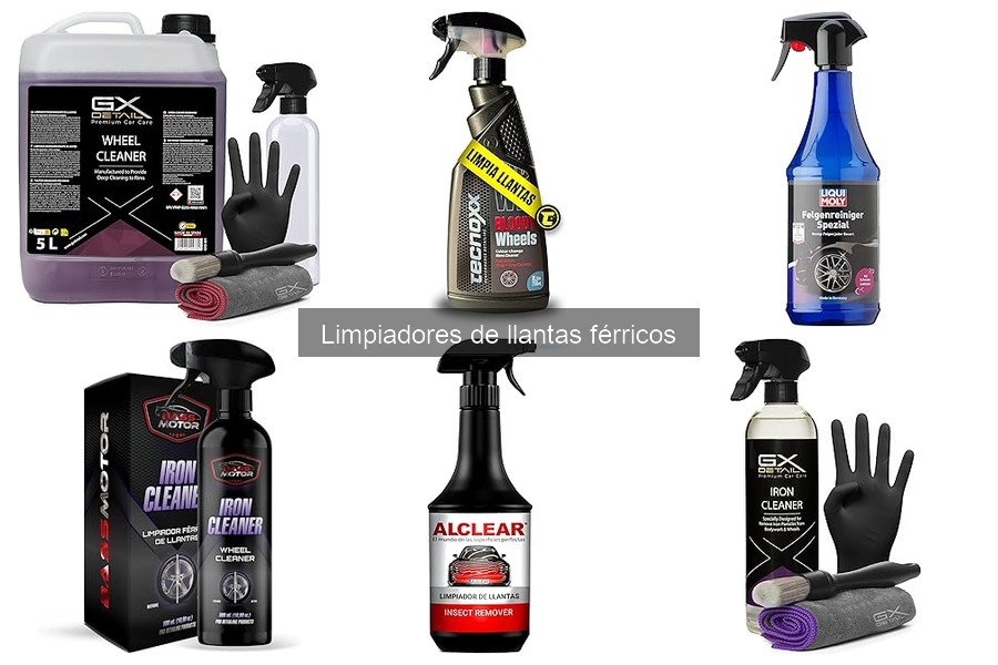Comparativa de limpiadores de llantas férricos y otras fórmulas