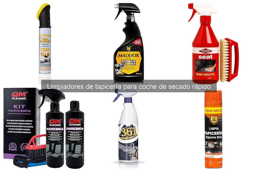 Comparativa de Limpiadores de Tapicería de Secado Rápido