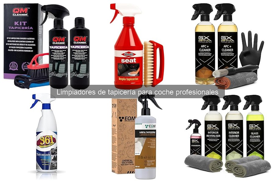 Comparativa de limpiadores de tapicería para coche
