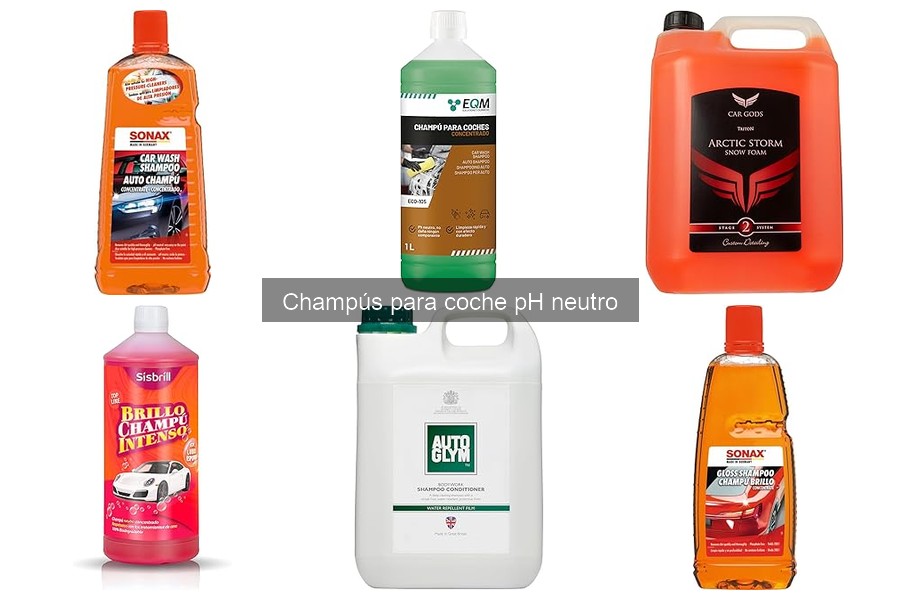 Comparativa de los Mejores Champús pH Neutro para Coche