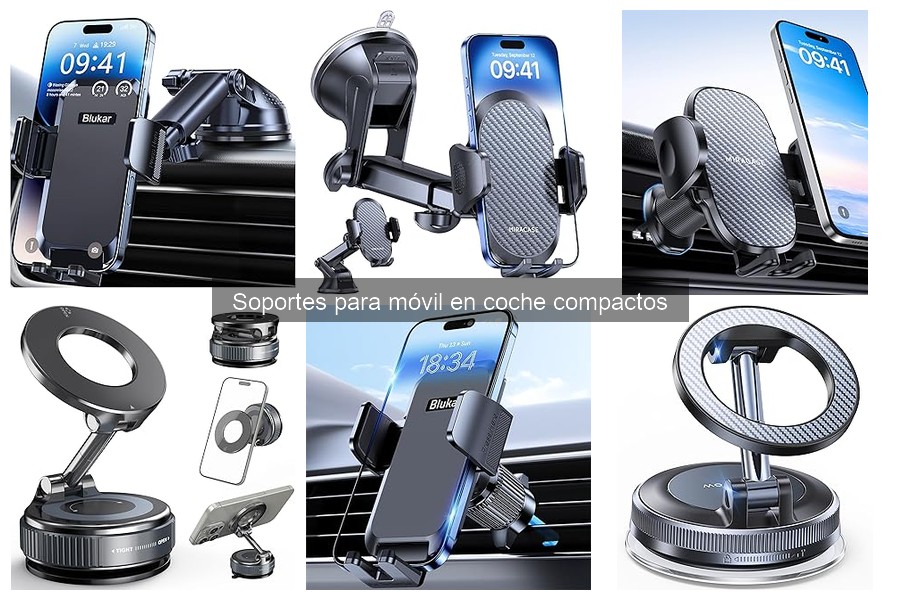 Comparativa de Mejores Soportes para Móvil en Coche Compacto