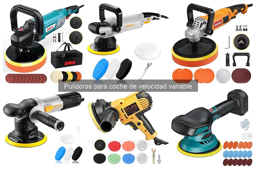 Comparativa de Pulidoras de Velocidad Variable para Coche