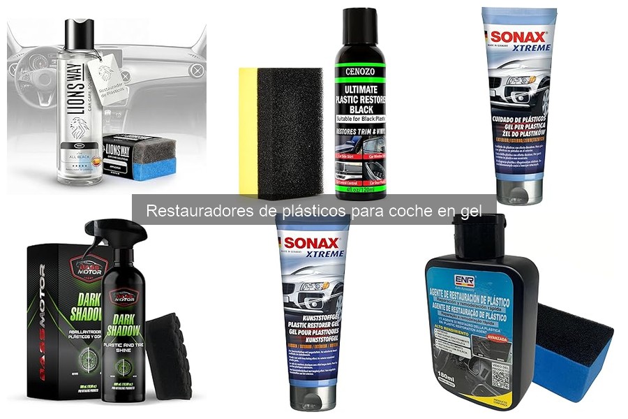 Comparativa de Restauradores de Plásticos en Gel para Coche