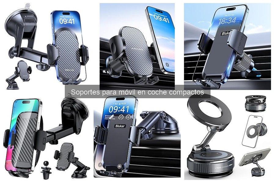 Comparativa de Soportes para Móvil en Coche Compactos