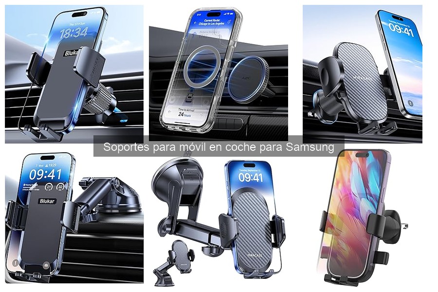 Comparativa de soportes para móvil en coche Samsung