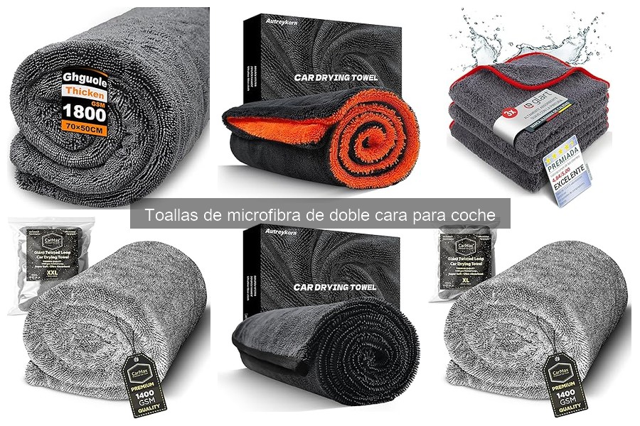 Comparativa de toallas de microfibra de doble cara por gramaje