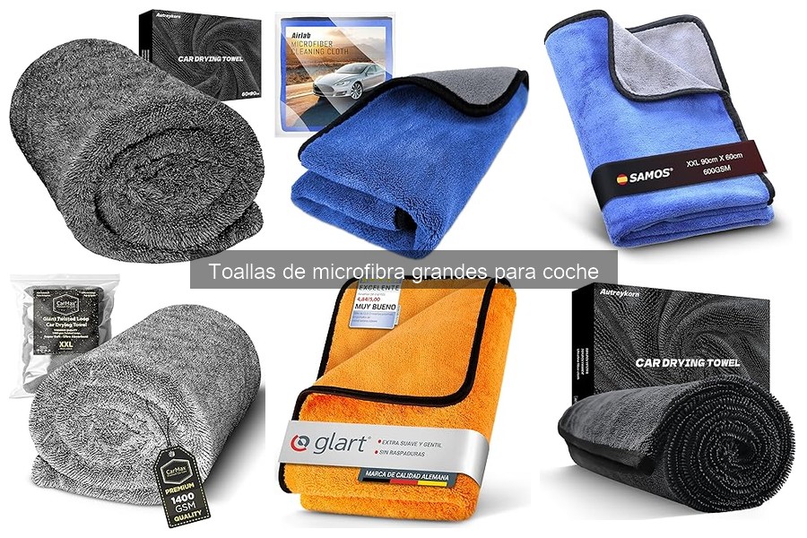 Comparativa de toallas de microfibra grandes para coche