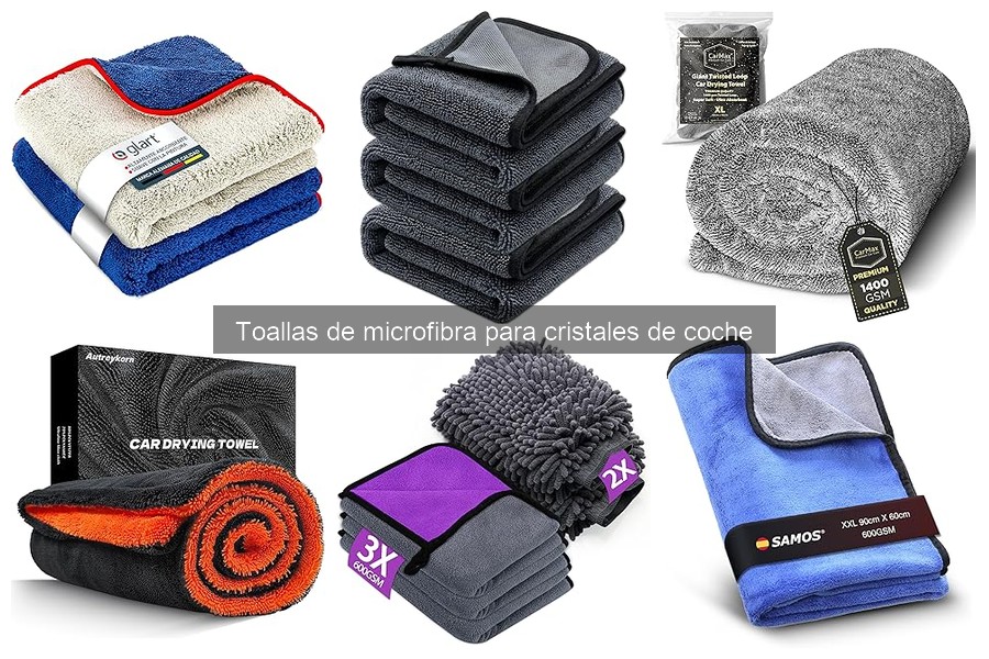 Comparativa de toallas de microfibra para cristales de coche