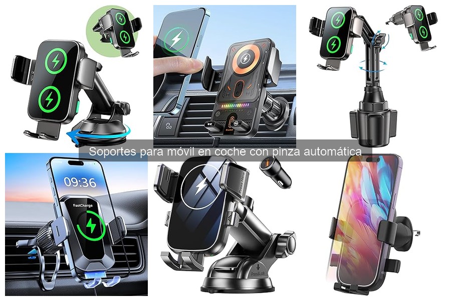 Comparativa Soportes Móvil: Pinza Automática vs Ventosa