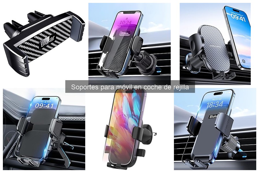 Compatibilidad de Soportes Móvil de Rejilla con Coches