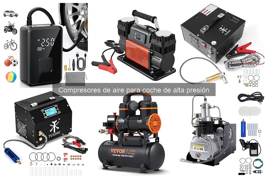 Compresor de aire para coche de alta presión: ¿qué es y cómo funciona?