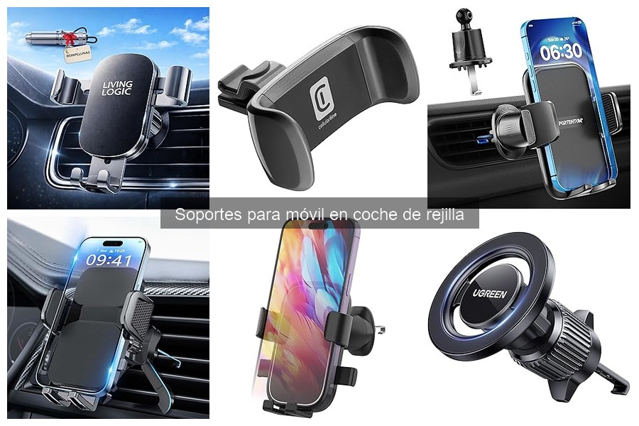 Consejos para usar un soporte de móvil en coche de rejilla
