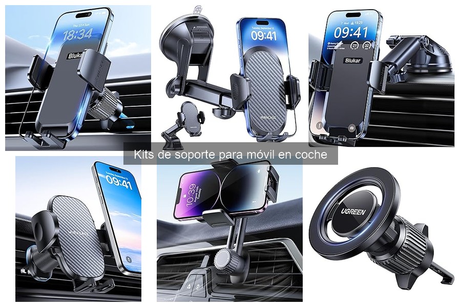 ¿Cuánto cuesta un buen kit de soporte para móvil en coche?