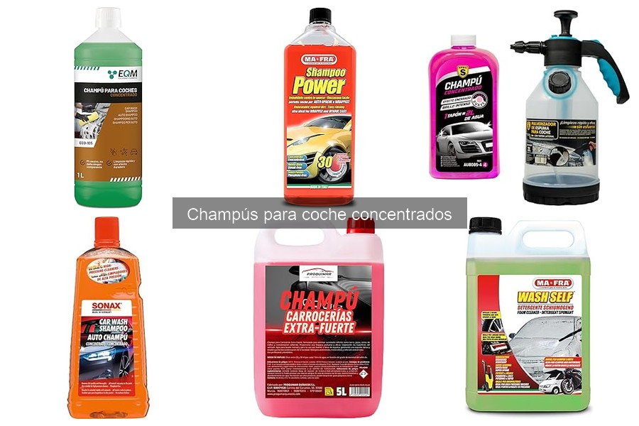 ¿Cuánto cuesta un champú concentrado para coche?