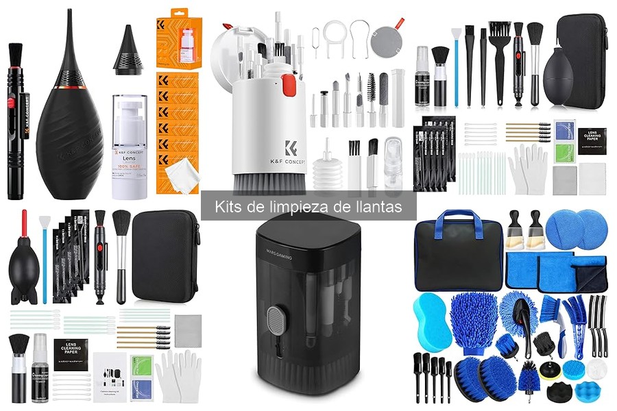 ¿Cuánto cuesta un kit de limpieza de llantas? Precios y opciones