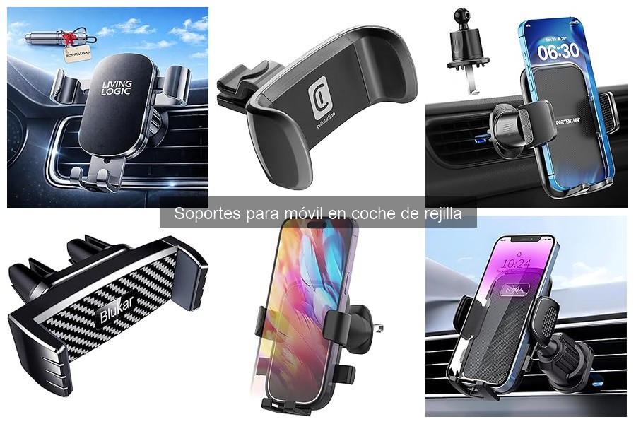 Descubre los Soportes para Móvil en Coche de Rejilla