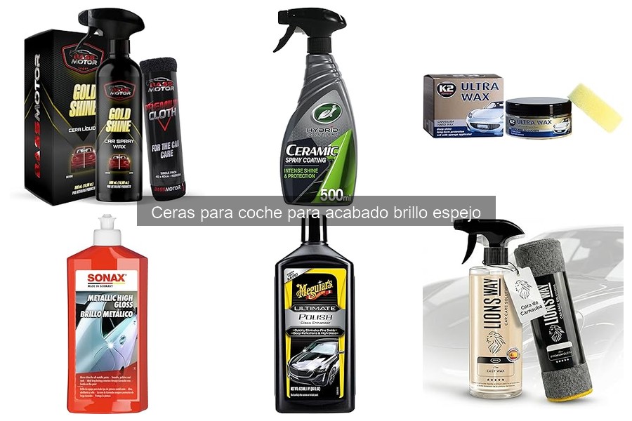 Dónde comprar ceras para coche de acabado brillo espejo