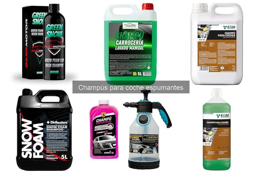 Dónde comprar champús espumantes para coche con buenas ofertas
