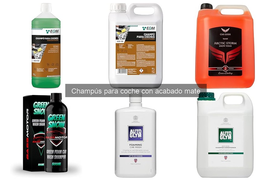 Dónde comprar champús para coche con acabado mate