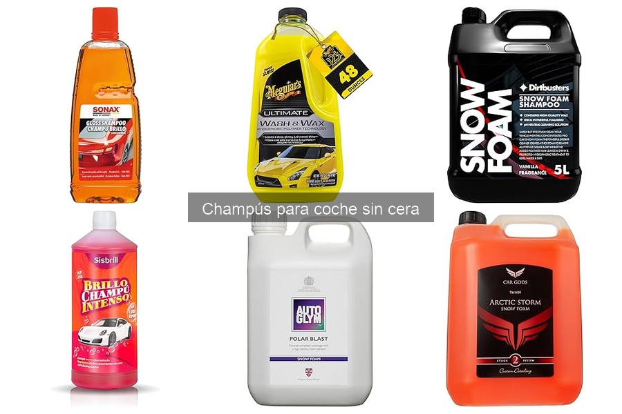 Dónde comprar champús para coche sin cera: tiendas y precios
