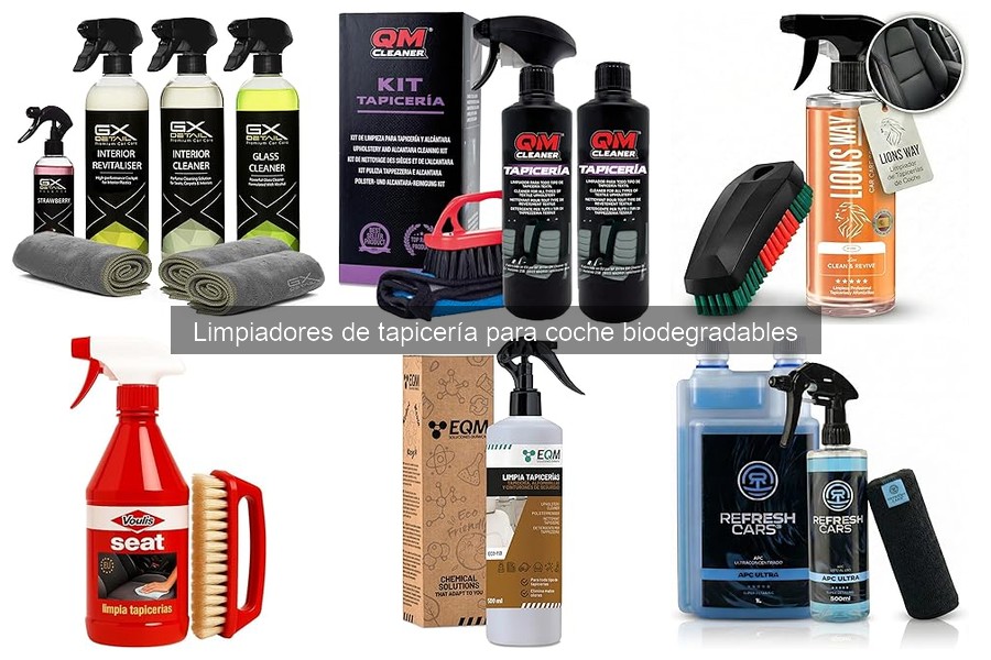 Dónde comprar limpiadores biodegradables para tapicería de coche