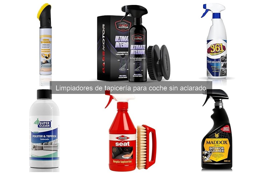 Dónde comprar limpiadores de tapicería sin aclarado a buen precio
