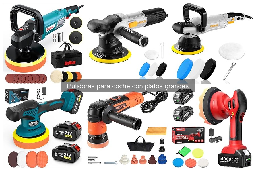 Dónde comprar pulidoras para coche con platos grandes