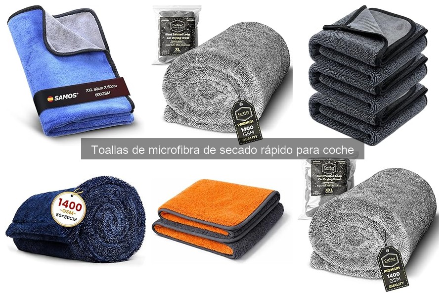 Dónde comprar toallas de microfibra de secado rápido para coche