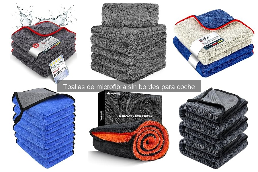 Dónde comprar toallas de microfibra sin bordes para coche