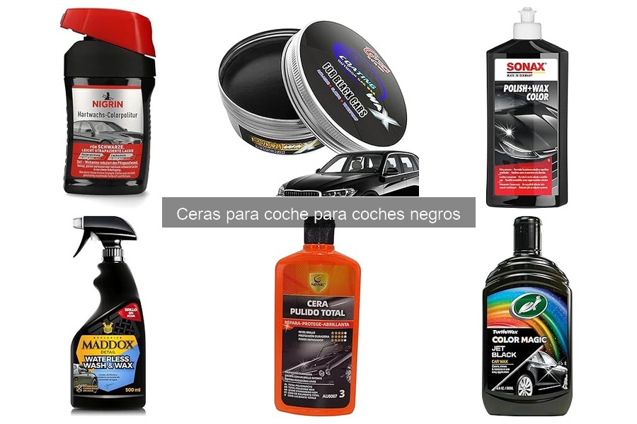 Efecto de las ceras en el brillo de coches negros