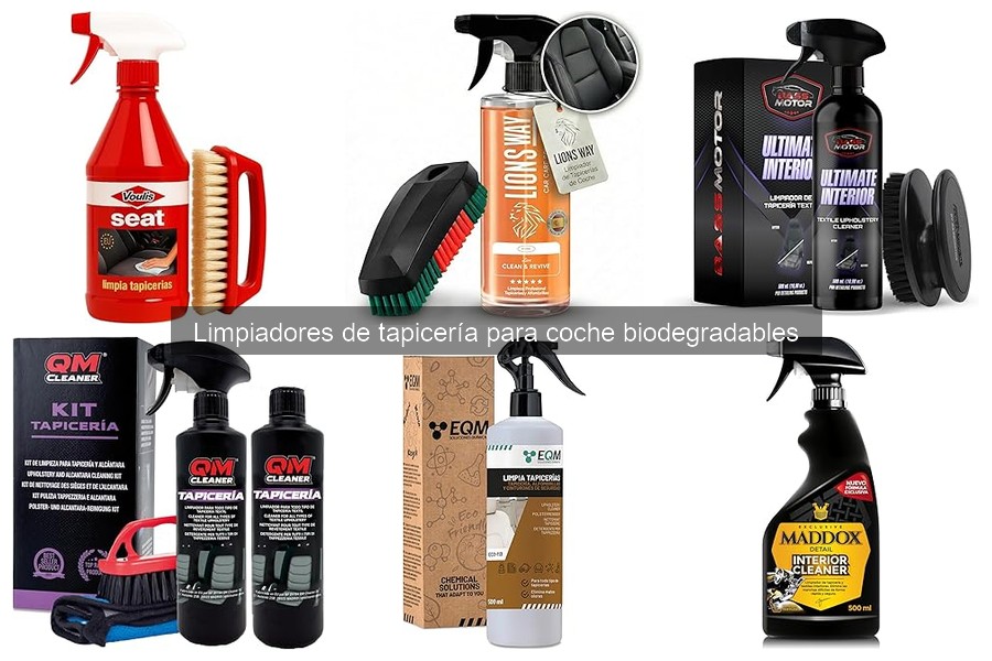 Eficacia de Limpiadores de Tapicería Biodegradables para Coche