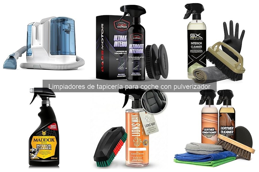 Elimina manchas específicas de tapicería del coche fácilmente