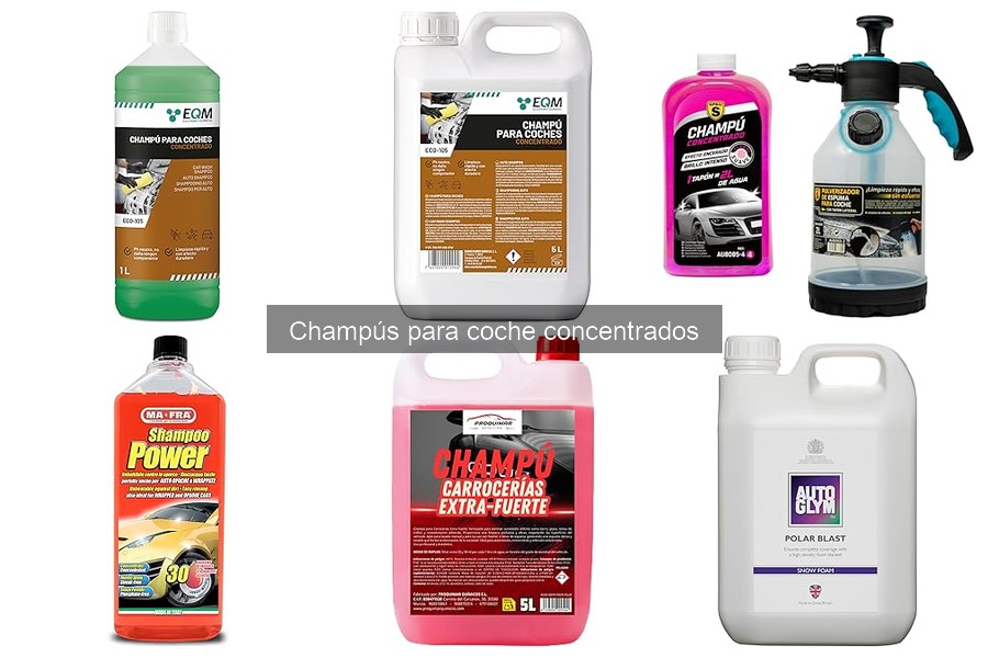 Errores comunes al usar champús concentrados para coche