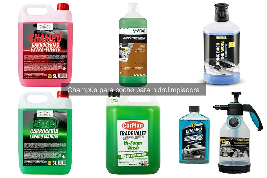 Errores comunes al usar champús para coche con hidrolimpiadoras