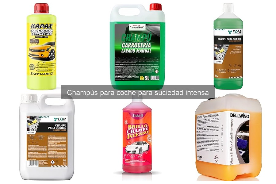 Errores comunes al usar champús para coche de suciedad intensa