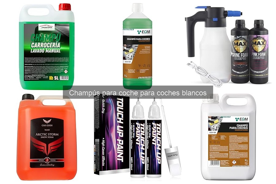¿Es necesario usar champú especial para coches blancos?