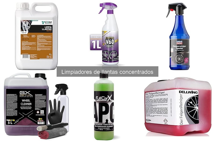 ¿Es seguro usar limpiadores de llantas concentrados?