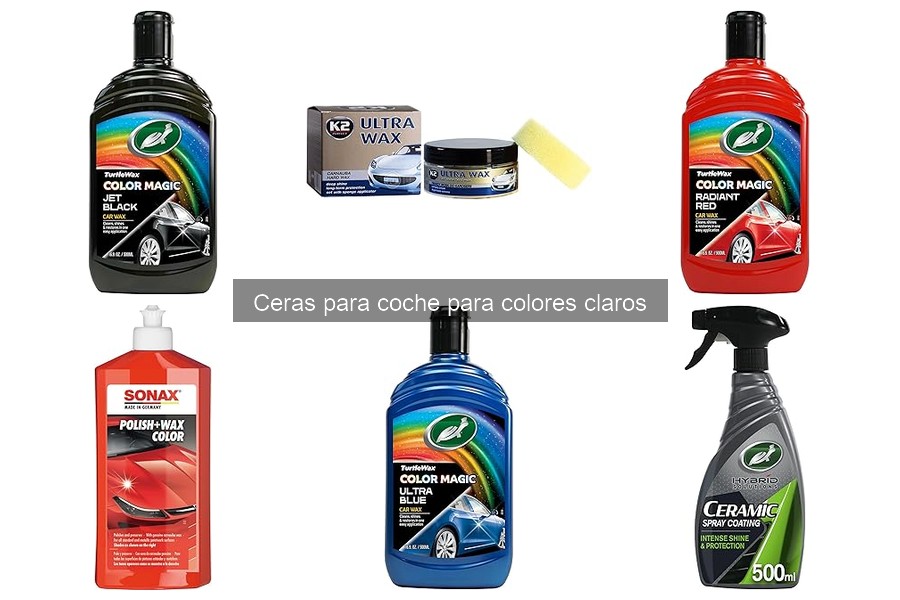 Guía de compra de cera para coches de colores claros